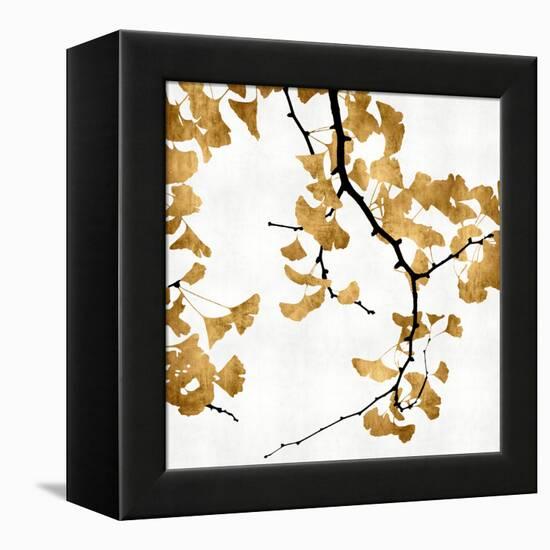 Ginko in Gold II-Kate Bennett-Framed Stretched Canvas