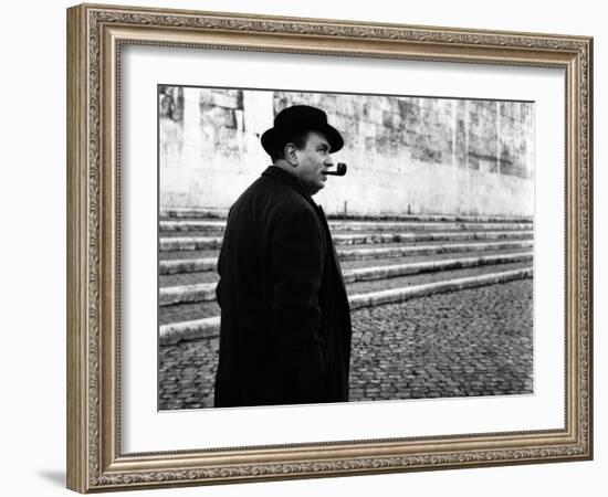 Gino Cervi as Police Chief Maigret-Marisa Rastellini-Framed Photographic Print