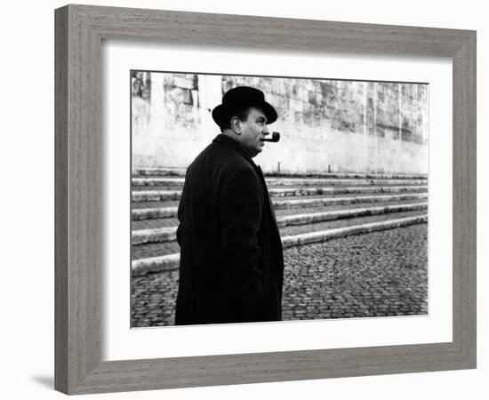 Gino Cervi as Police Chief Maigret-Marisa Rastellini-Framed Photographic Print