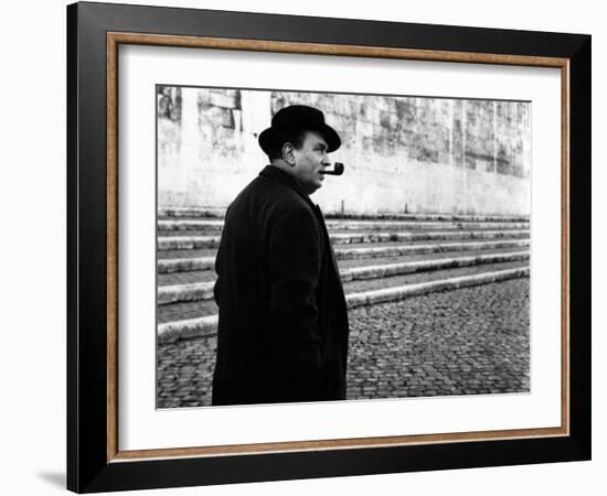 Gino Cervi as Police Chief Maigret-Marisa Rastellini-Framed Photographic Print