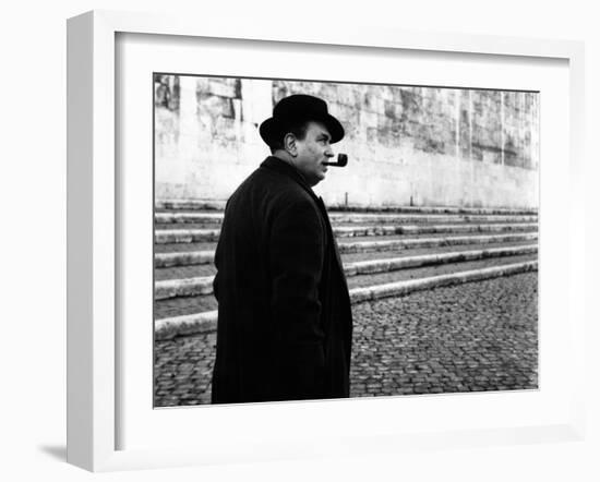 Gino Cervi as Police Chief Maigret-Marisa Rastellini-Framed Photographic Print