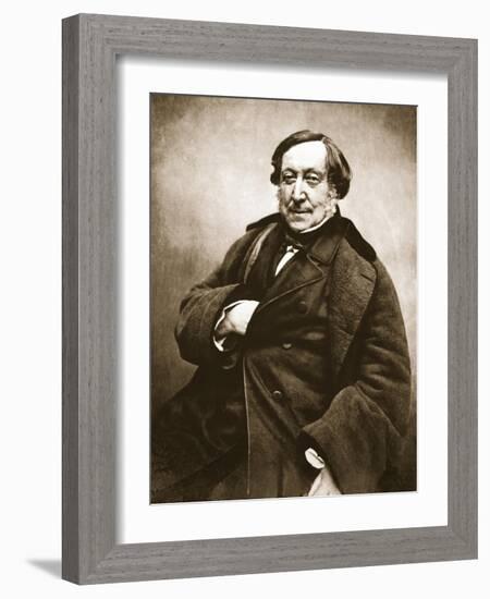 Gioacchino Rossini, 1856-Nadar-Framed Giclee Print