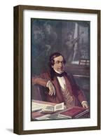 Gioacchino Rossini Composing His Opera "Il Barbieri Di Seviglia" First Performed-L. Balestrieri-Framed Art Print
