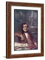 Gioacchino Rossini Composing His Opera "Il Barbieri Di Seviglia" First Performed-L. Balestrieri-Framed Art Print