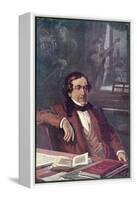 Gioacchino Rossini Composing His Opera "Il Barbieri Di Seviglia" First Performed-L. Balestrieri-Framed Stretched Canvas