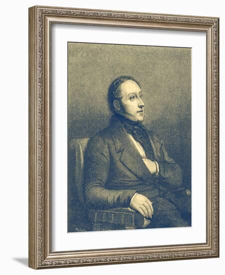Gioacchino Rossini - portrait-Ary Scheffer-Framed Giclee Print
