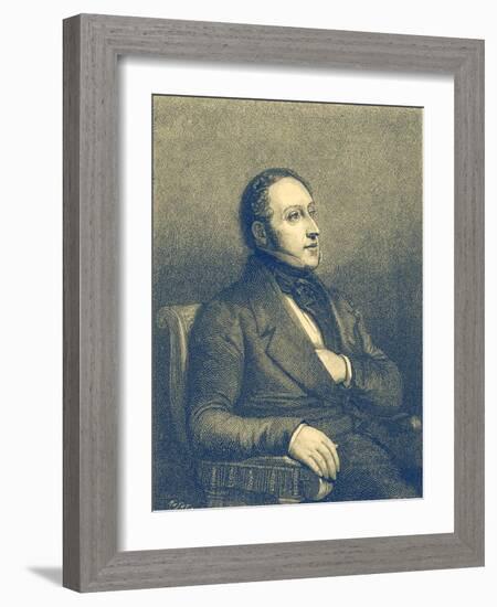 Gioacchino Rossini - portrait-Ary Scheffer-Framed Giclee Print