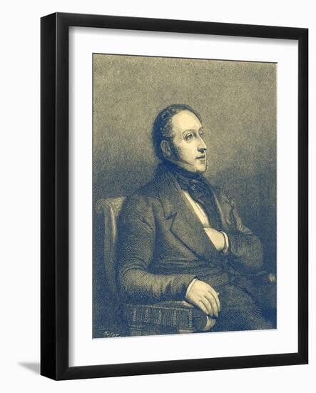 Gioacchino Rossini - portrait-Ary Scheffer-Framed Giclee Print