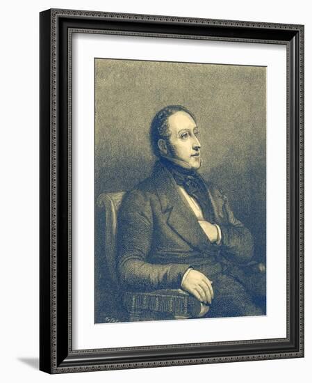 Gioacchino Rossini - portrait-Ary Scheffer-Framed Giclee Print