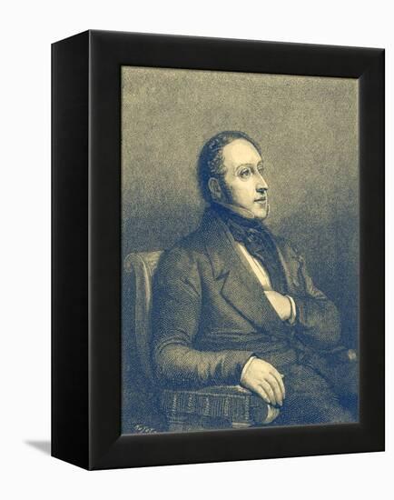 Gioacchino Rossini - portrait-Ary Scheffer-Framed Premier Image Canvas