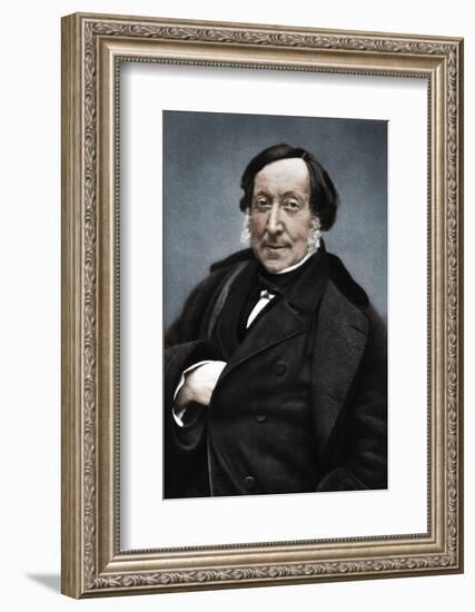 Gioachino Rossini (1792-1868), Italian composer-Nadar-Framed Photographic Print