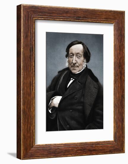 Gioachino Rossini (1792-1868), Italian composer-Nadar-Framed Photographic Print