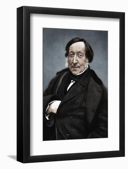 Gioachino Rossini (1792-1868), Italian composer-Nadar-Framed Photographic Print