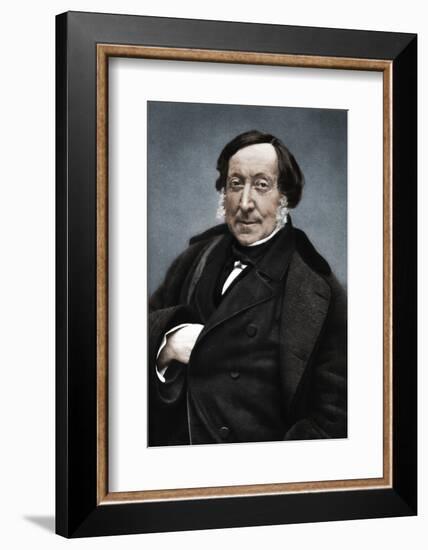 Gioachino Rossini (1792-1868), Italian composer-Nadar-Framed Photographic Print