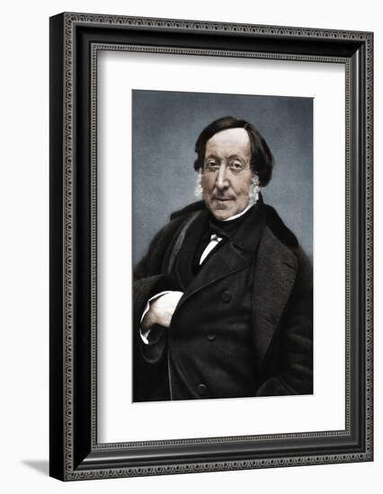 Gioachino Rossini (1792-1868), Italian composer-Nadar-Framed Photographic Print