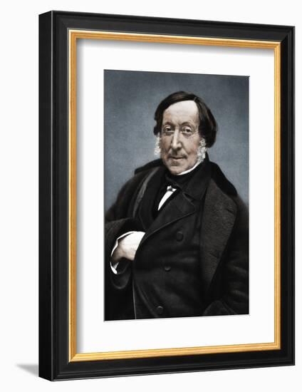 Gioachino Rossini (1792-1868), Italian composer-Nadar-Framed Photographic Print