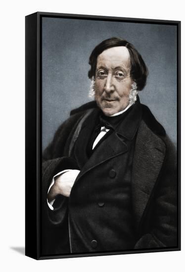 Gioachino Rossini (1792-1868), Italian composer-Nadar-Framed Stretched Canvas