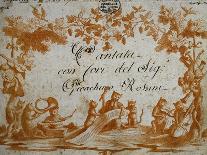 Title Page of a Cantata-Gioachino Rossini-Giclee Print