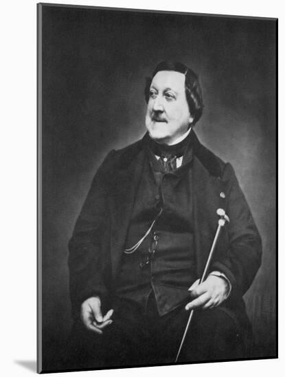 Gioachino Rossini, Italian Composer, C1865-Etienne Carjat-Mounted Giclee Print