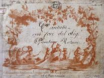 Title Page of a Cantata-Gioachino Rossini-Giclee Print