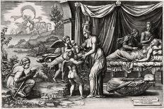 The Allegory of Life (The Dream of Raphae), 1561-Giorgio Ghisi-Framed Premier Image Canvas