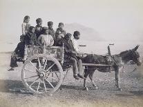 A Crowded Wagon Drawn by a Mule, Palermo, Sicily, c.1880-Giorgio Sommer-Framed Giclee Print