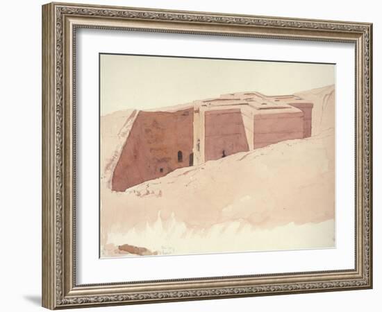 Giorgis I, Lalibela, Ethiopia, 1996 (Watercolour on Paper)-Charlie Millar-Framed Giclee Print