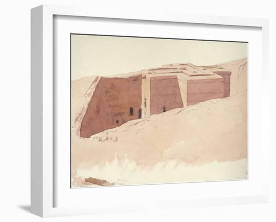 Giorgis I, Lalibela, Ethiopia, 1996 (Watercolour on Paper)-Charlie Millar-Framed Giclee Print