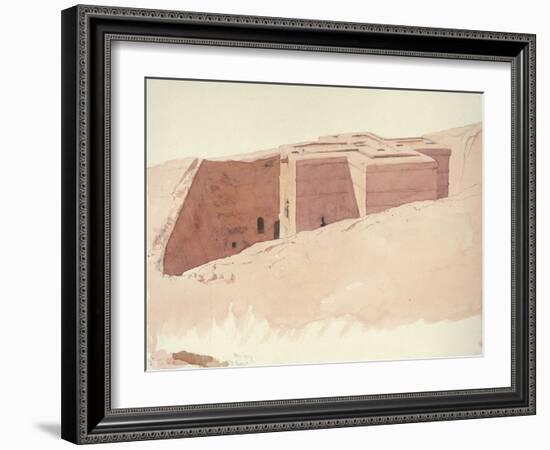 Giorgis I, Lalibela, Ethiopia, 1996 (Watercolour on Paper)-Charlie Millar-Framed Giclee Print