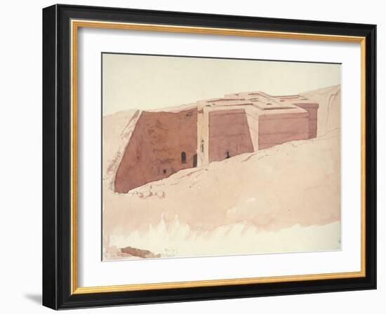 Giorgis I, Lalibela, Ethiopia, 1996 (Watercolour on Paper)-Charlie Millar-Framed Giclee Print