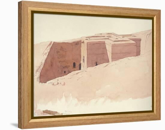 Giorgis I, Lalibela, Ethiopia, 1996 (Watercolour on Paper)-Charlie Millar-Framed Premier Image Canvas