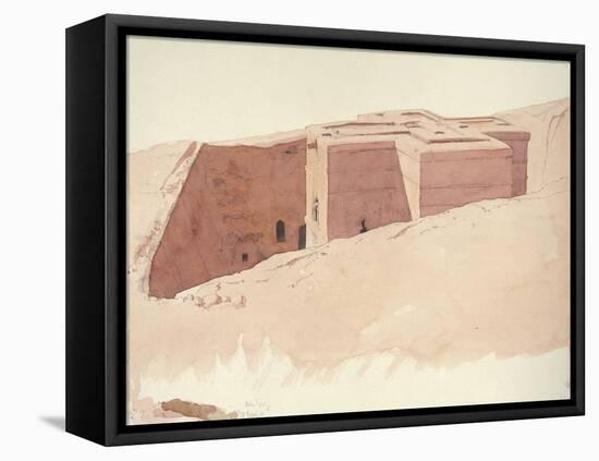 Giorgis I, Lalibela, Ethiopia, 1996 (Watercolour on Paper)-Charlie Millar-Framed Premier Image Canvas