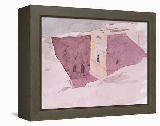 Giorgis Sunset, Lalibela, Ethiopia, 1996-Charlie Millar-Framed Premier Image Canvas