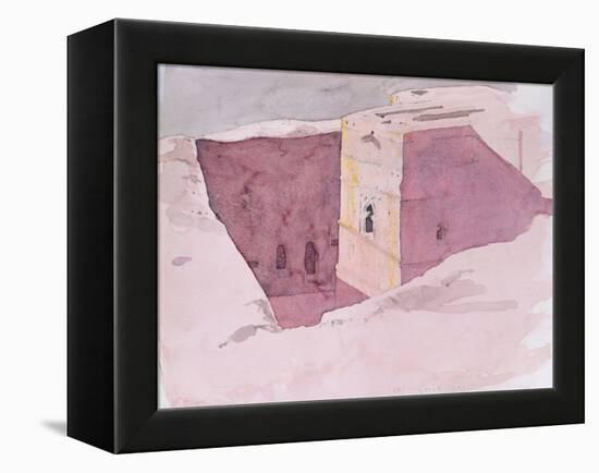 Giorgis Sunset, Lalibela, Ethiopia, 1996-Charlie Millar-Framed Premier Image Canvas