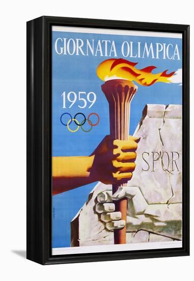 Giornata Olimpica 1959 Poster-Nino Gregori-Framed Premier Image Canvas