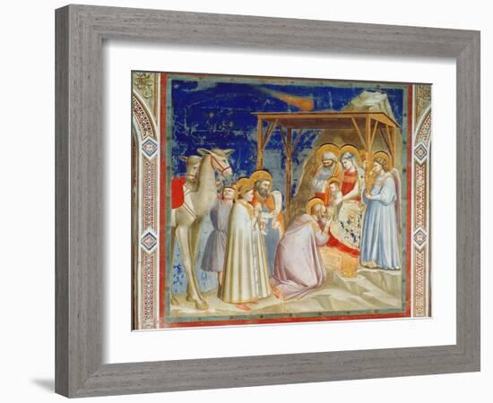 Giotto: Adoration-Giotto di Bondone-Framed Giclee Print