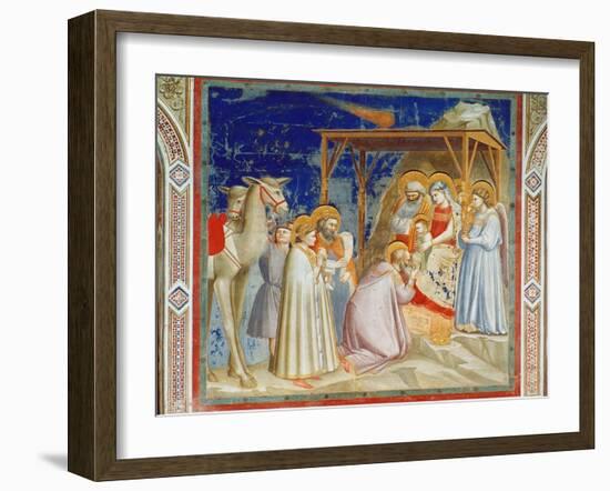 Giotto: Adoration-Giotto di Bondone-Framed Giclee Print