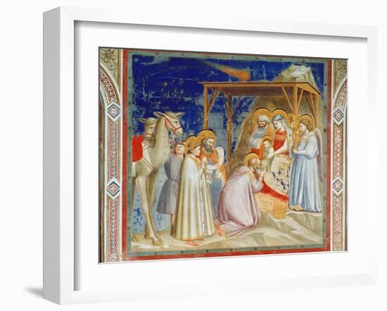 Giotto: Adoration-Giotto di Bondone-Framed Giclee Print