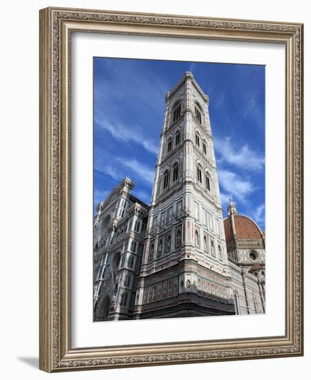 Giotto Bell Tower and Santa Maria del Fiore Cathedral, Florence, UNESCO World Heritage Site, Italy-Vincenzo Lombardo-Framed Photographic Print