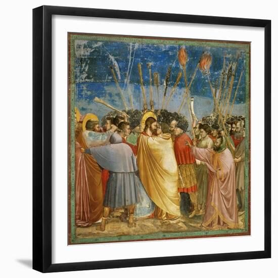 Giotto / Kiss of Judas, 1303-1305, Fresco-Giotto-Framed Giclee Print