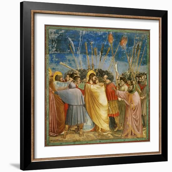 Giotto / Kiss of Judas, 1303-1305, Fresco-Giotto-Framed Giclee Print