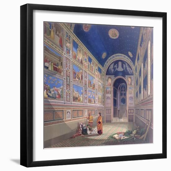 Giotto Painting the Interior of the Scrovegni-null-Framed Giclee Print