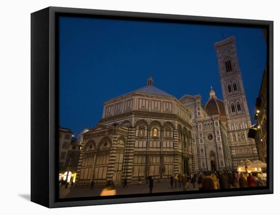 Giotto's Bell Tower and Cathedral (Basilica Di Santa Maria Del Fiore), Florence, Tuscany, Italy-Carlo Morucchio-Framed Premier Image Canvas