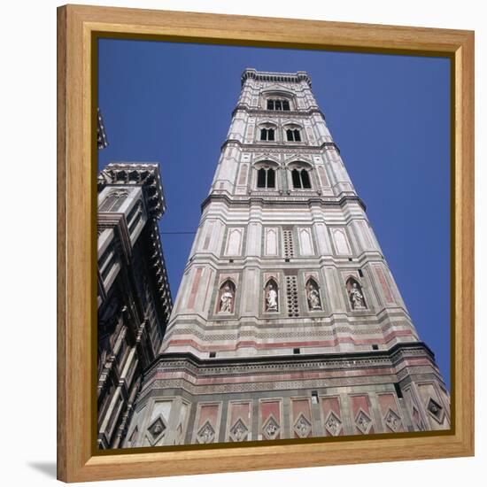 Giottos Tower in Florence Artist: Giotto-Giotto-Framed Stretched Canvas