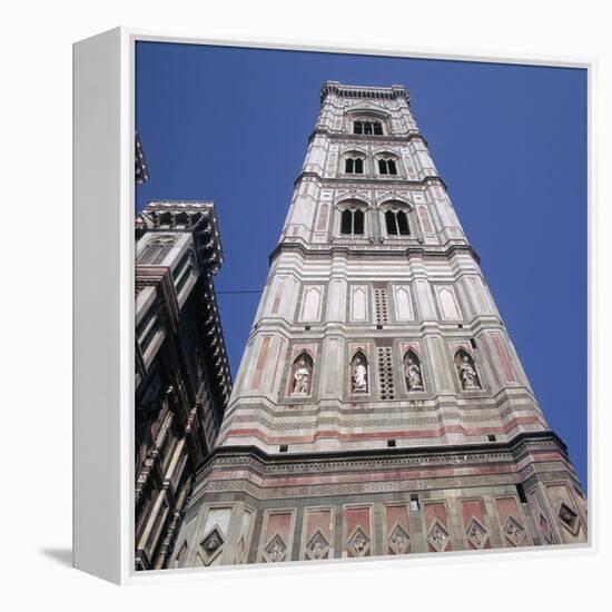 Giottos Tower in Florence Artist: Giotto-Giotto-Framed Stretched Canvas