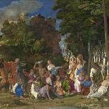 The Feast of the Gods, 1514- 29-Giov. /Titian Bellini-Premier Image Canvas