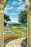 Giardino con fontana-Giovanbattista Mannarini-Art Print