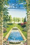 Giardino con fontana-Giovanbattista Mannarini-Art Print