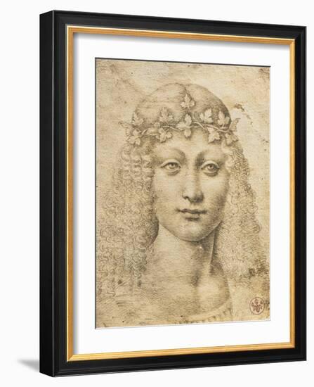 Giovane Bacco-Leonardo da Vinci-Framed Premium Giclee Print