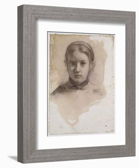 Giovanna Bellelli, étude pour La famille Bellelli-Edgar Degas-Framed Giclee Print